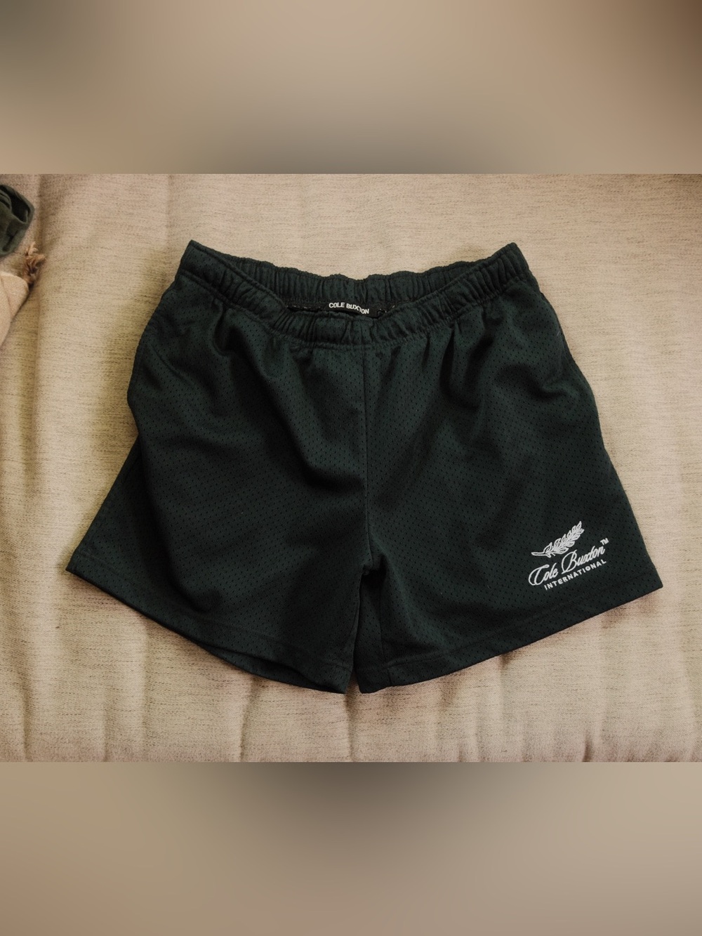 Cole Buxton Green Mesh Shorts